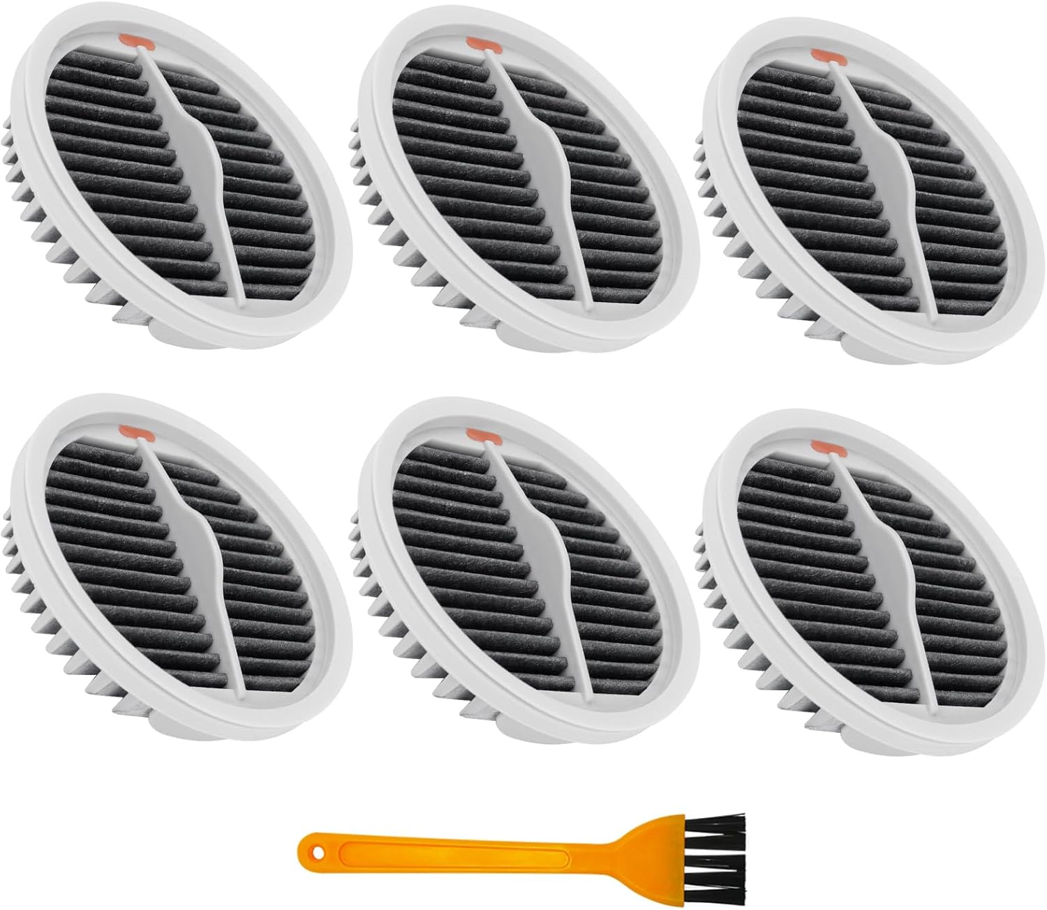 Lot De 6 Filtres Hepa Lavables Pour L'Aspirateur Sans Fil Xiaomi Roidmi X20/x30/x30/s2/f8 Storm Pro