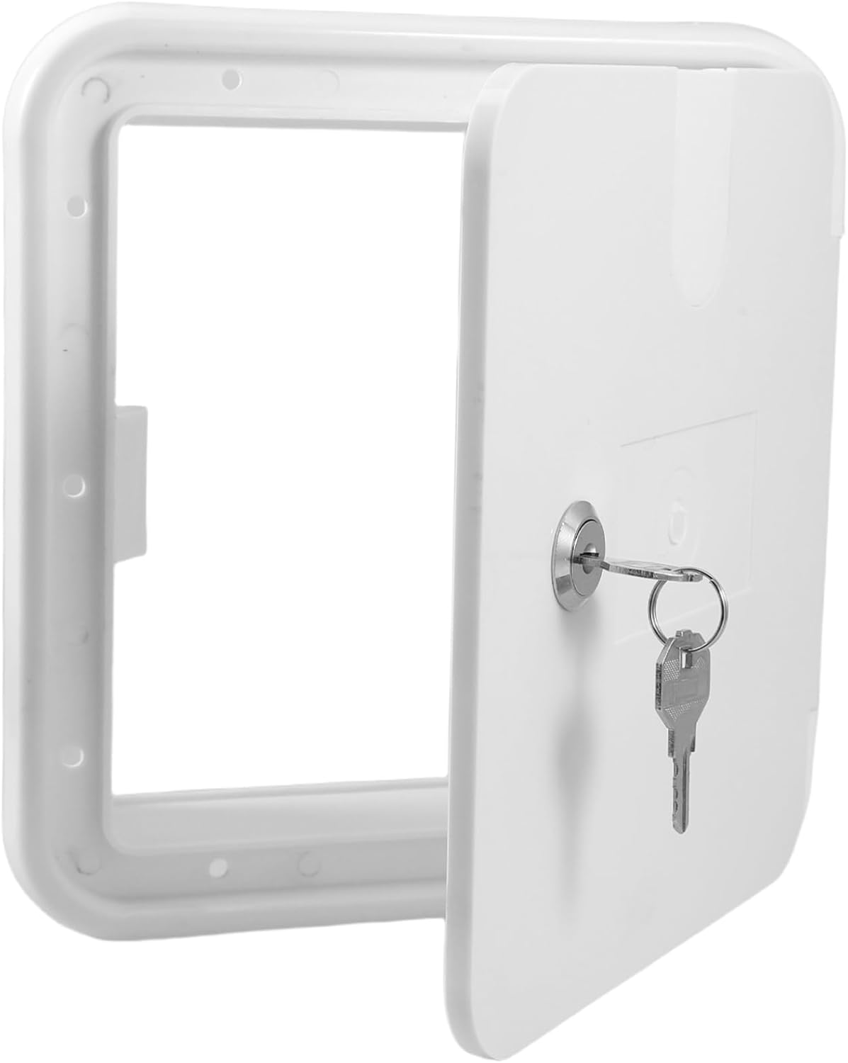 Power Cable Flap For Motorhomes And Campervans, Install, Durable, Aesthetic Design, Versatile For Rv Modifications, Suitable With Screws For Secure Access