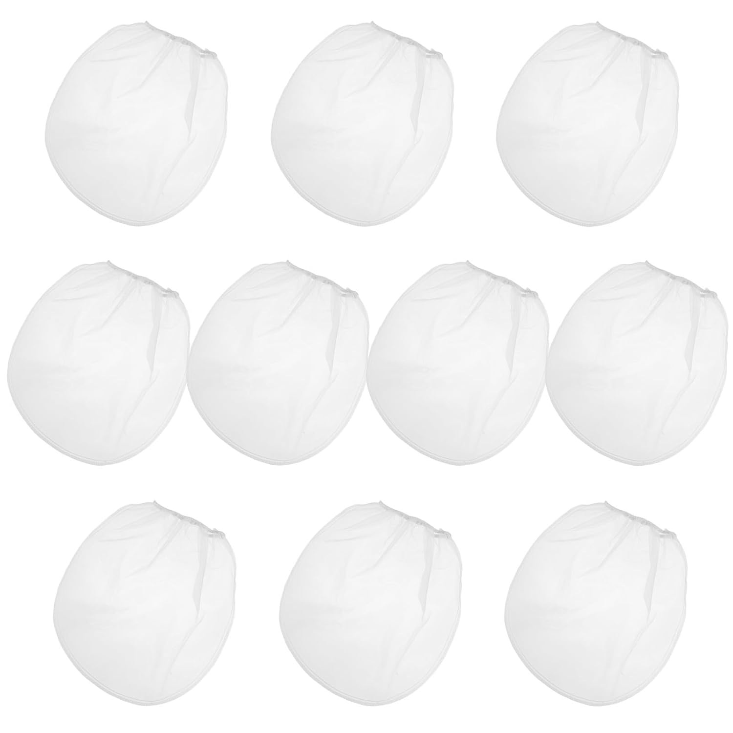 Paquet De 10 Filtres À Couleur En Nylon Blanc Avec Ouverture Élastique, Filtres À Peinture À L'Huile Pour Ateliers De Bricolage