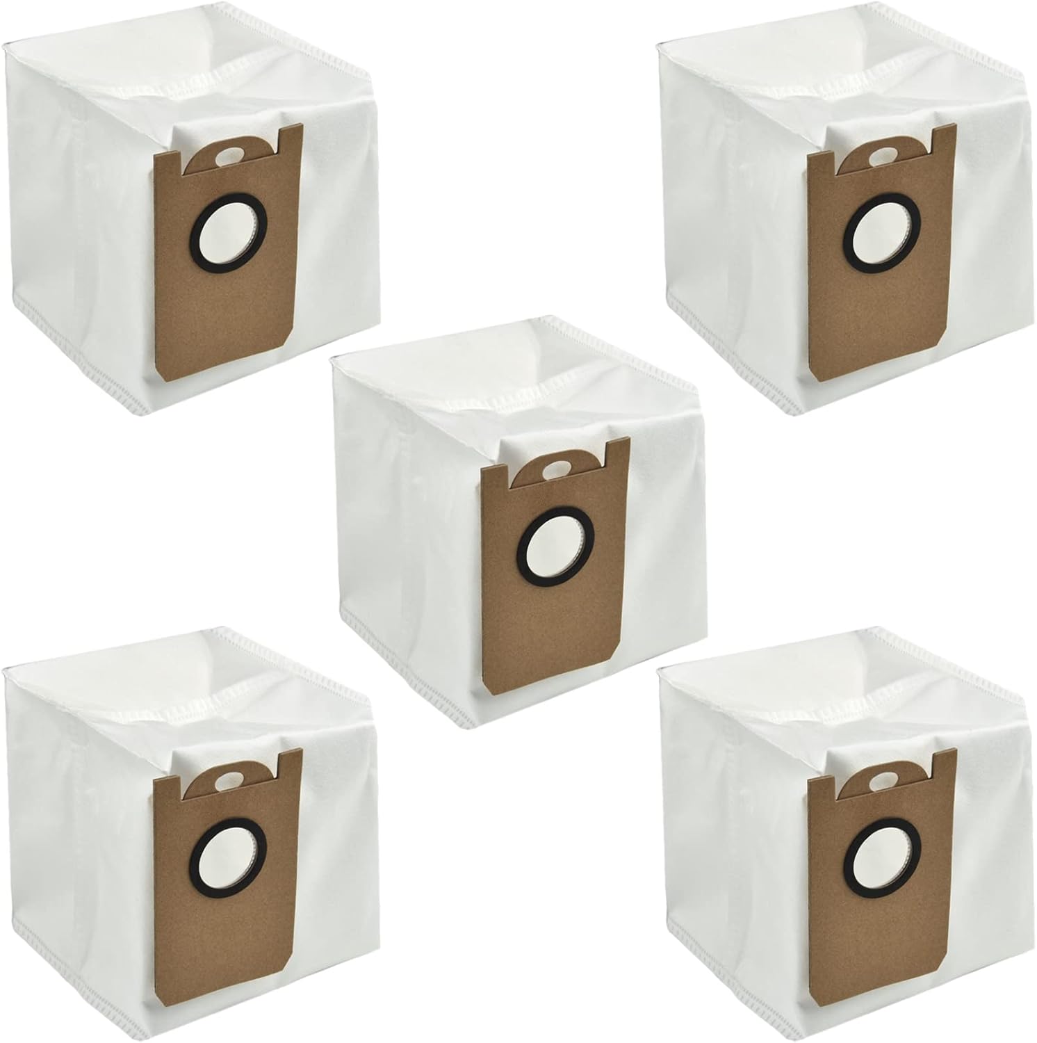 Lot De 5 Sacs À Poussière Jetables Pour Aspirateurs Ultenic T10, Proscenic M7 Pro, M7 Max, M8, Uoni V980max, Honiture Q6, Kyvol Et Cybovac S31
