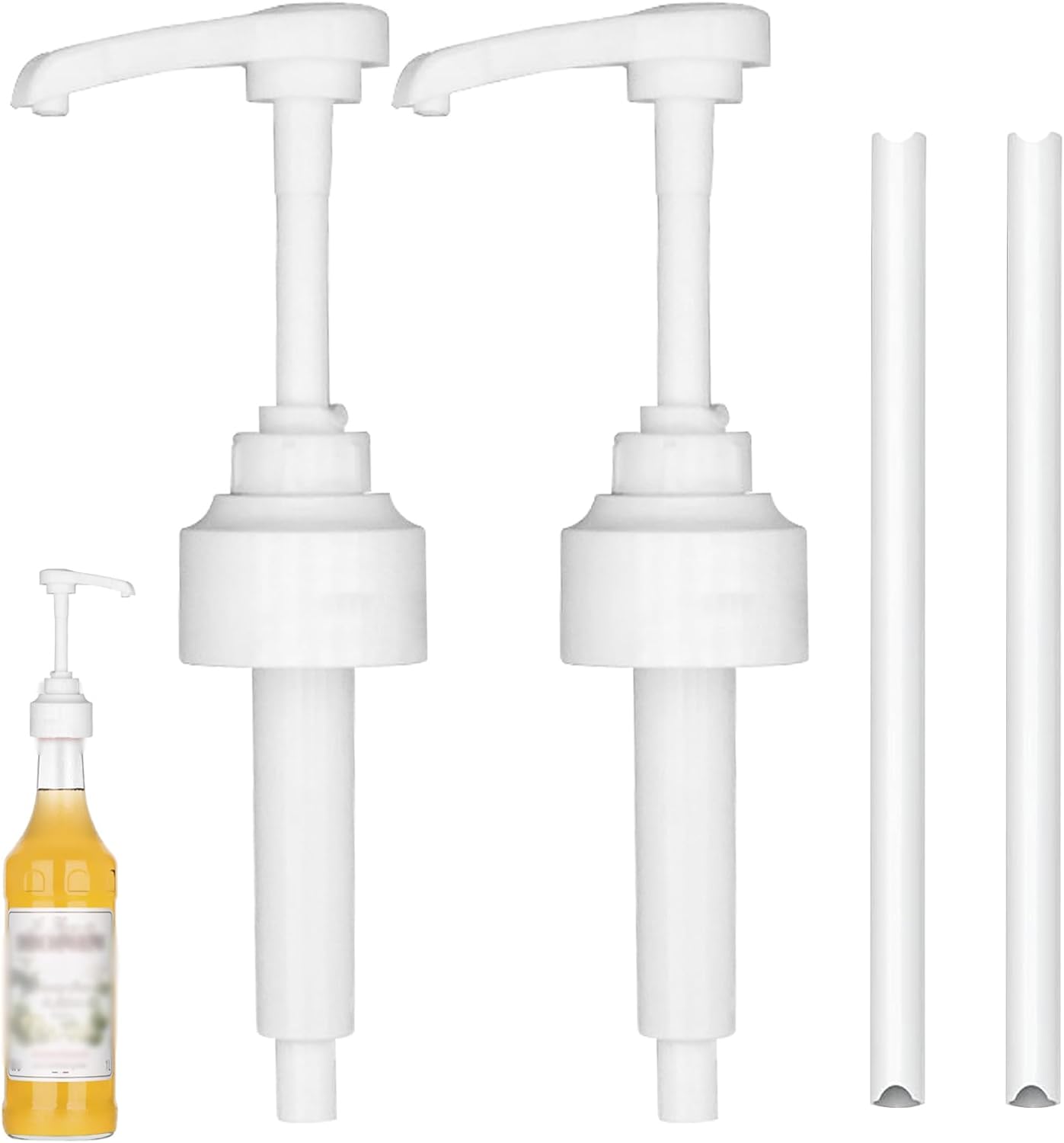 Pompe À Sirop En Deux Parties Pour Distributeur De Sirop Monin Avec Tuyau Réutilisable, Pompe Doseuse De 10 Ml Pour Bouteilles De Sirop Monin De 700 Ml