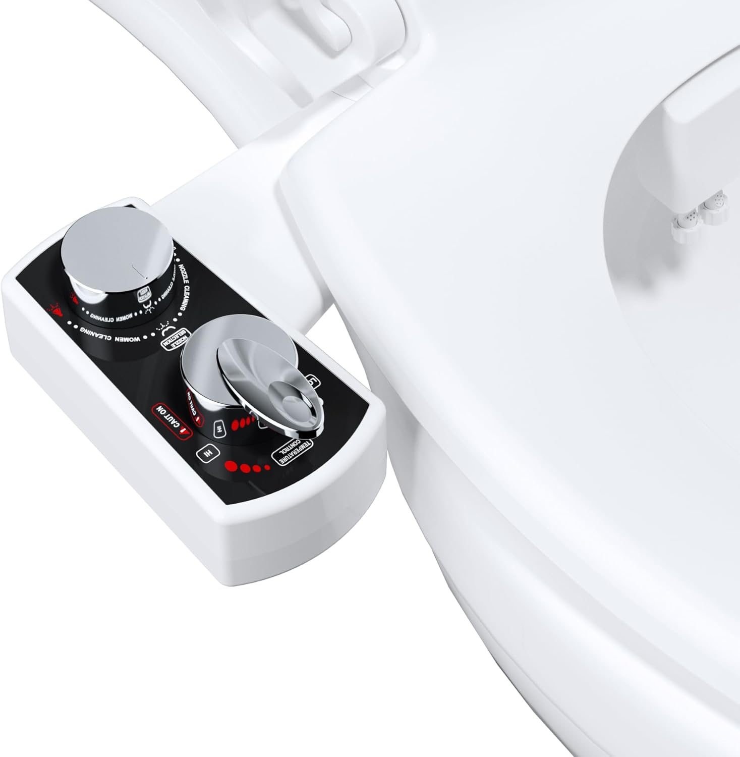 Accessoire De Siège De Toilette Pour Bidet, Bidet Mécanique À Eau Chaude Et Froide Non Électrique, Buse Double Autonettoyante, Bidet À Eau Douce Pour Toilettes