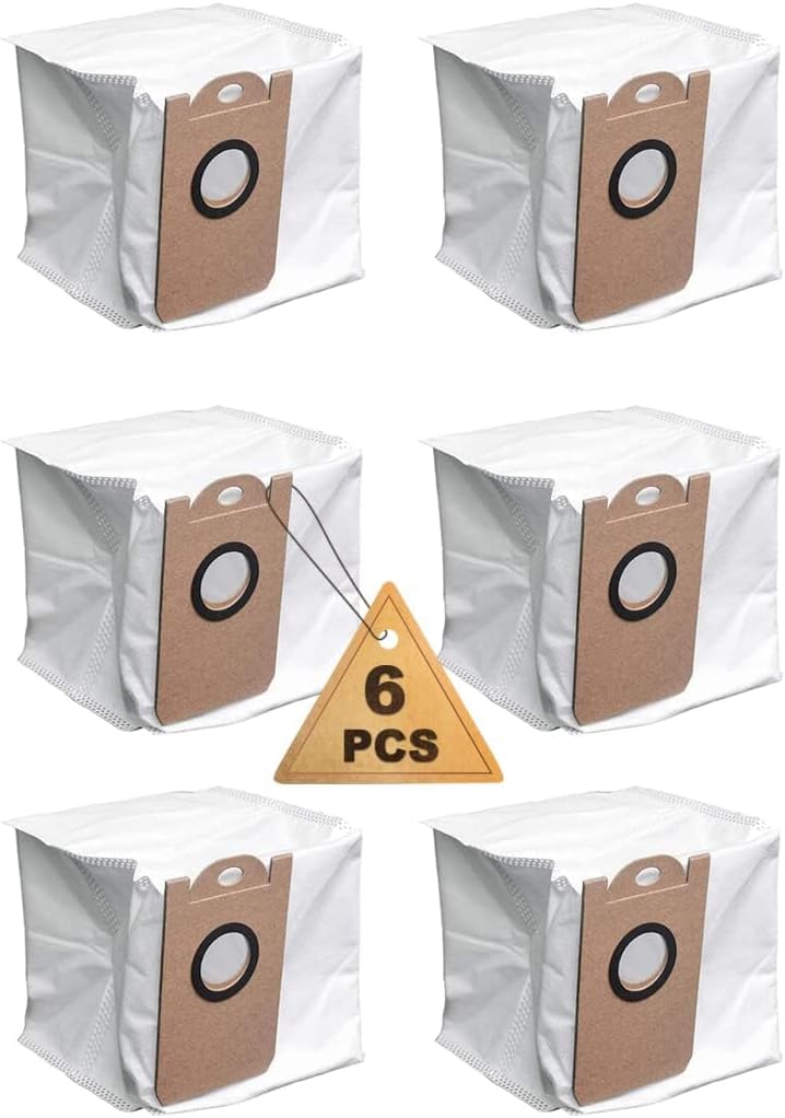 Lot De 6 Sacs Pour Aspirateur Proscenic M7 Pro, Imperméables, Grande Capacité, Compatibles Avec Les Aspirateurs Ihome Autovac Nova