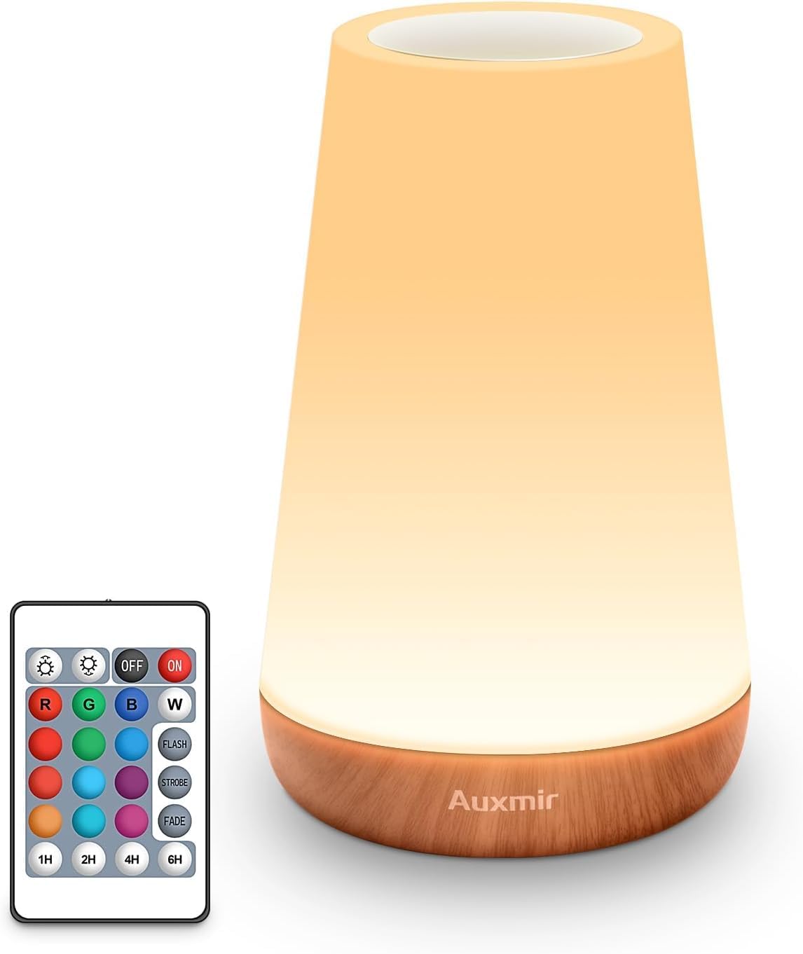Lampe De Chevet, Veilleuse Tactile Pour Bébé Avec 13 Couleurs Rgb, Batterie De 2500 Mah, Rechargeable Par Usb, Télécommande Sans Fil – Idéale Pour Les Chambres D'Enfants, Les Salons Et Le Camping