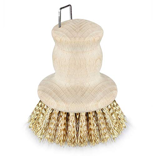 Topfbürste Peggy-perfect Holz Messingborsten 7x8 Cm