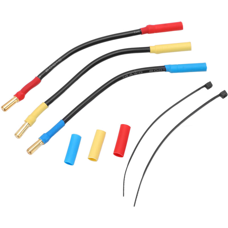 3 Stück Bananenstecker-verlängerungskabel 4 Mm 13 Cm Länge Hitzebeständig Für Boote Und Elektrische Anschlüsse