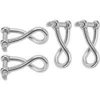 Schraubbolzenschäkel, Verdrehter Schäkel, Schraubbolzenschäkel, Hochbelastbarer Und Rostbeständiger Schäkel