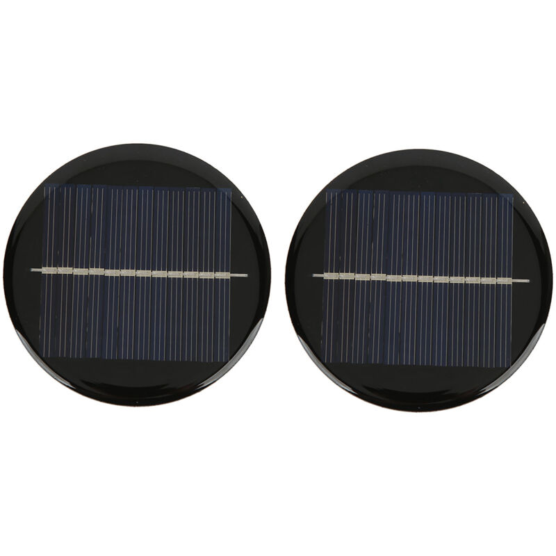 2 Stück 6v Runde 80mm Hocheffizienz-solarzellen Mit Transparenter, Lichtempfindlicher Polysiliziumzelle