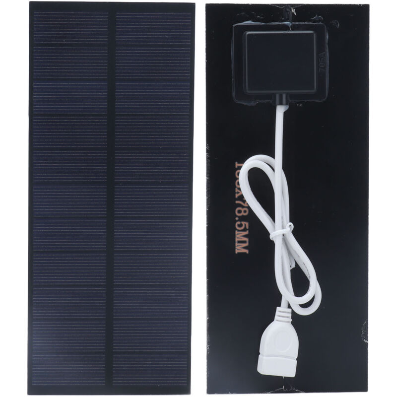 2,5-w-solarpanel (188 X 78,5 Mm) Für 3,7-v- Bis 5-v-akkuladegeräte, Hocheffizient, Tragbar Für Gewächshäuser Und Den Hausgebrauch