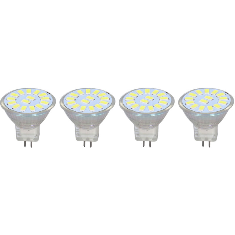 4 Stück Mr11 5w 500lm Kaltweiße Led-lampen, Doppelstift Für Garten- Und Wohnzimmerbeleuchtung