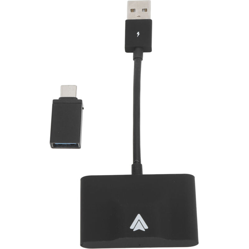 Kabelloser Kfz-adapter, Schnellanschluss Per Plug & Play, Kompatibel Mit Android-geräten Mit Usb-c-anschluss, Schwarz