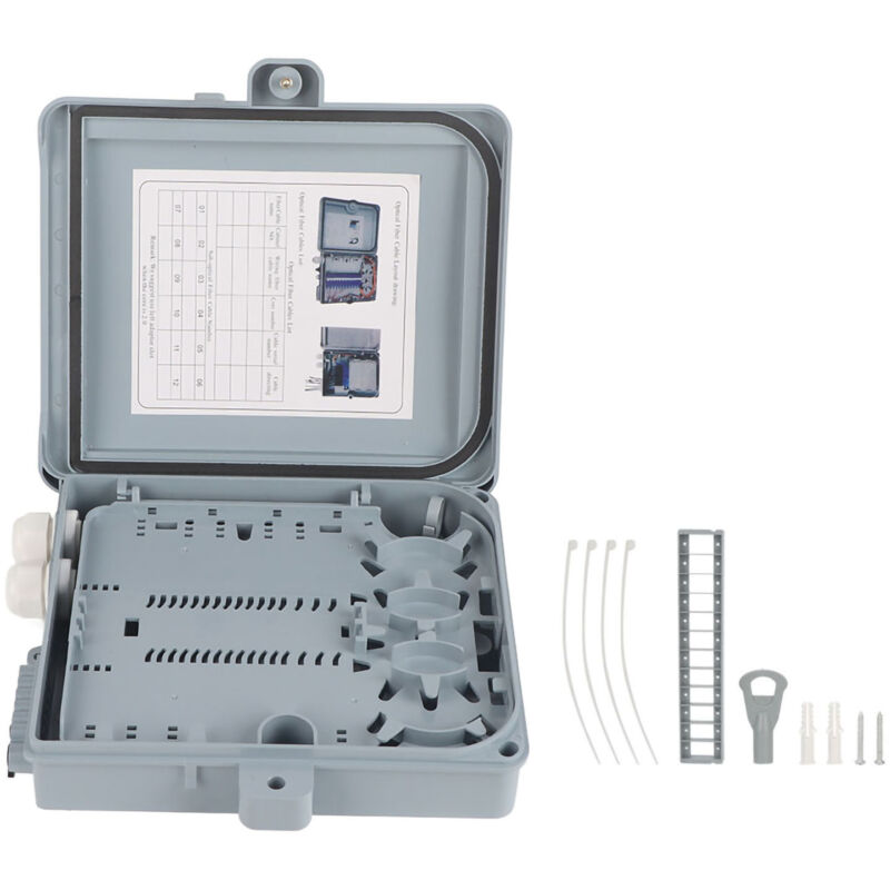 12-adriger Ftth-glasfaserverteilerkasten – Ip65