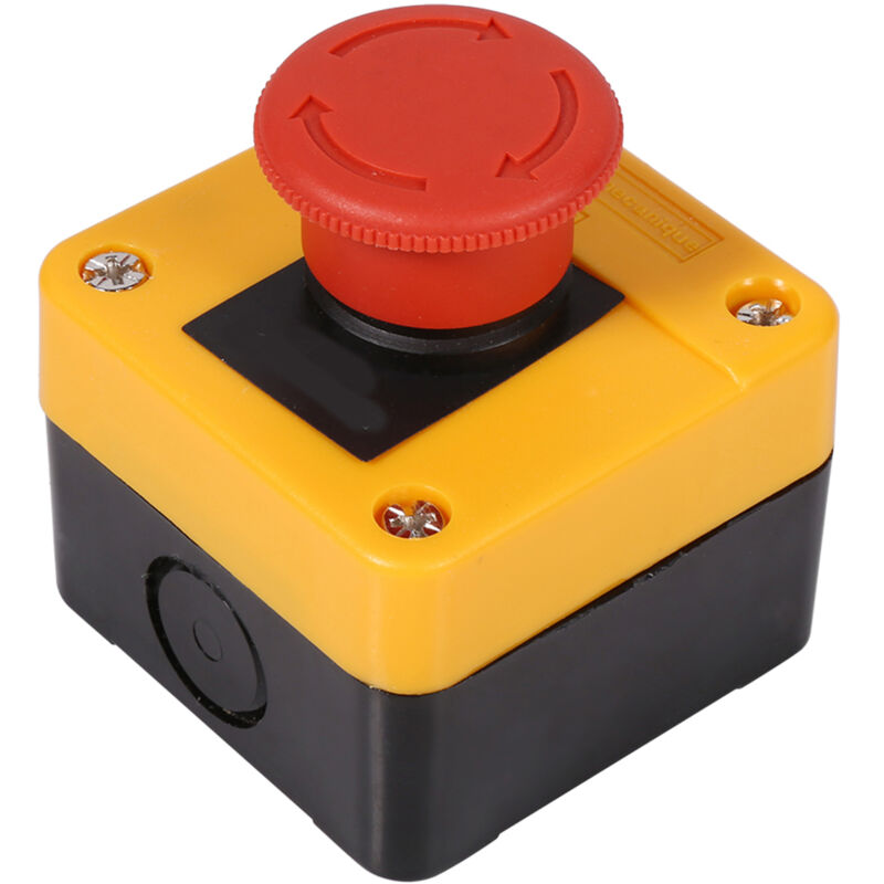 1 Stück Pilz-drucktaster Not-aus 660 V 10 A Rotes Kunststoffgehäuse Neu