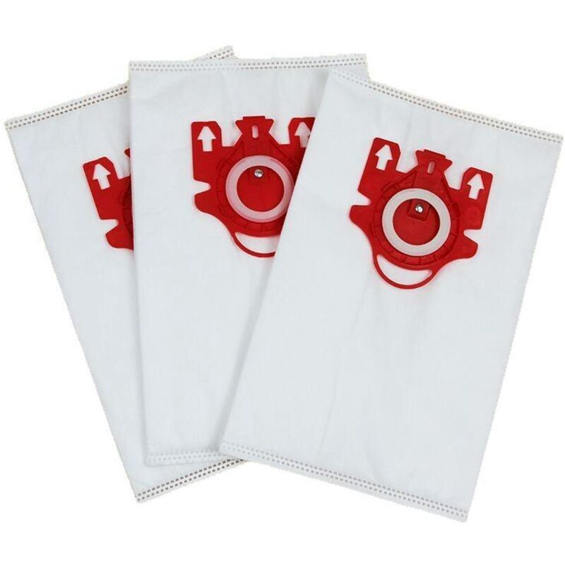 Flammkraft – Kompatibel Mit Miele Gn Staubsaugern: 3d-vlies-staubbeutel (rot) – 3er-pack