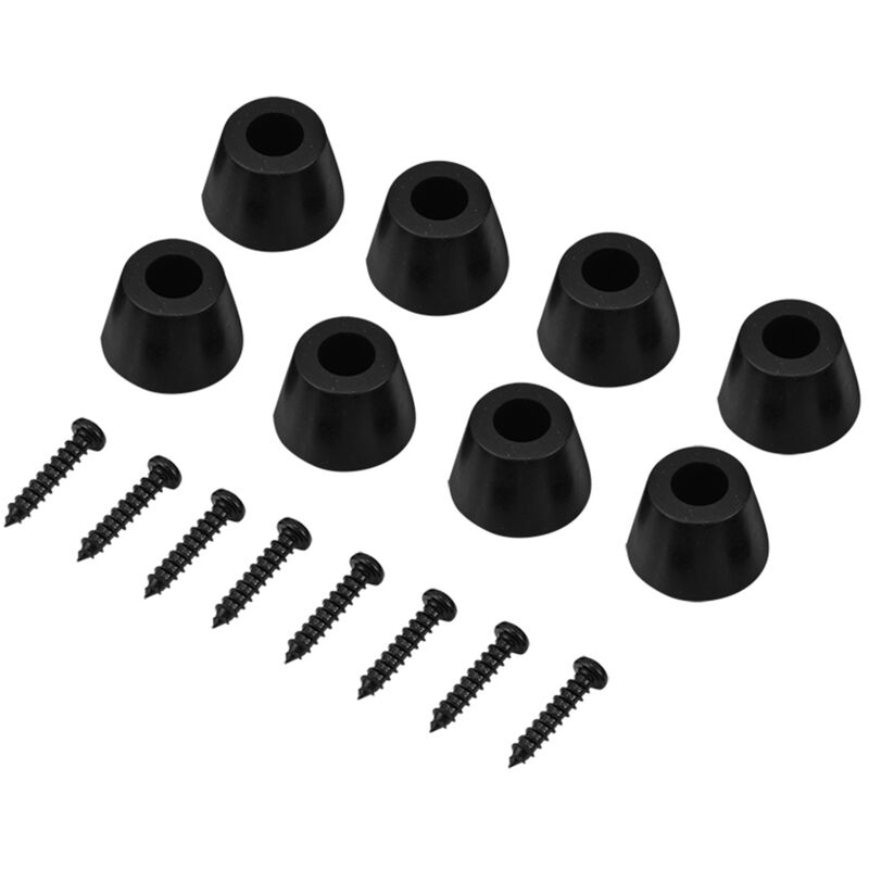 4 Paar 30x20mm Antivibrations-gummifüße Für Gitarrenlautsprecher Und Verstärker Mit Schrauben