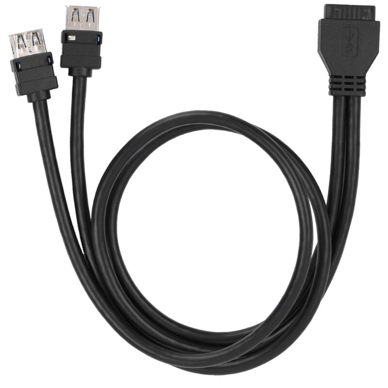 Usb 3.0 19/20-pin-frontpanel-kabel Für Motherboards Mit Festen Füßen (0,6 M)
