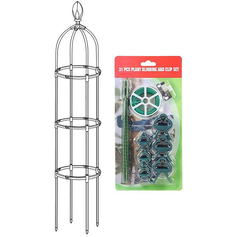 11 Mm Geflochtene Blumen- Und Pflanzenstütze, Turmform, Europäische Pflanzenstütze, Pergola-kletterwerkzeug