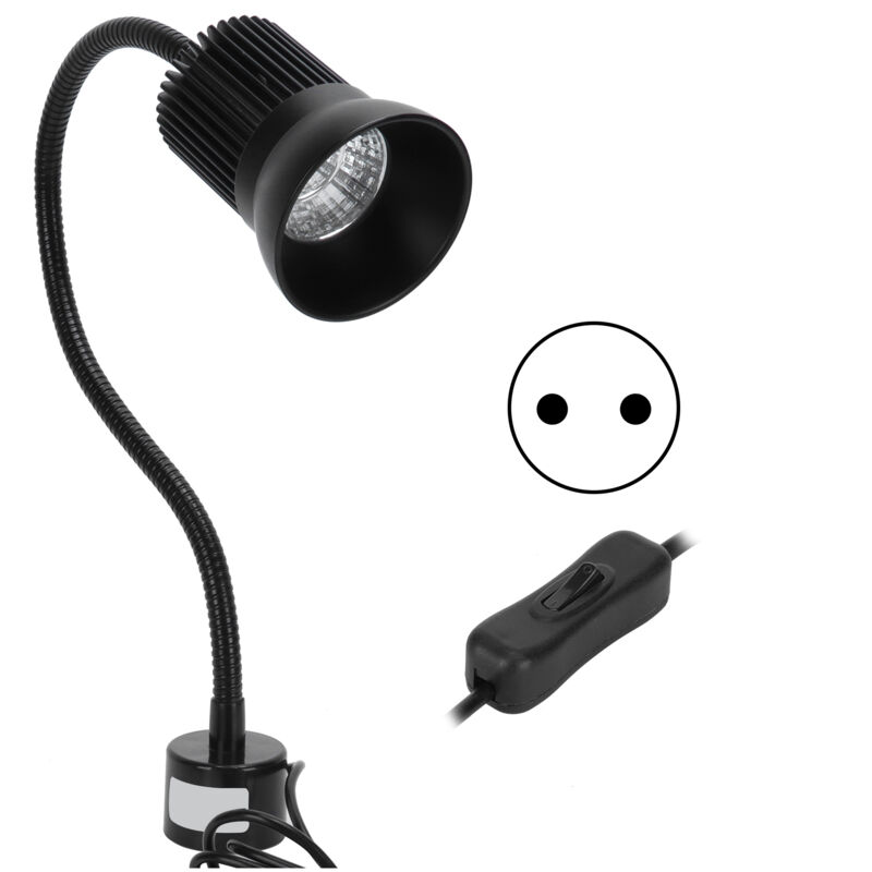 Flexible 7-w-led-arbeitsleuchte Mit Magnetfuß Für Nähmaschinen Und Cnc-maschinen, 110–220 V, Eu-stecker