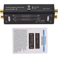 Tragbarer 2-kanal-rca-masseschleifenisolator, Professioneller Brummunterdrücker, Audiosignal-rauschisolator