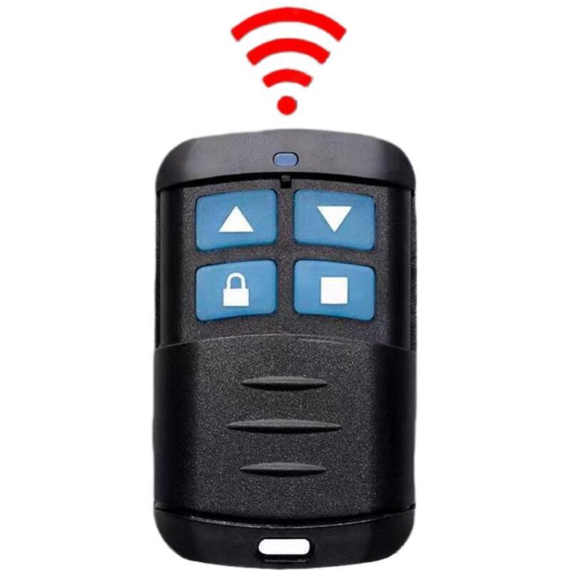 Flammkraft 433-mhz-fernbedienung Mit 4 Tasten, Kompatibel Mit Garagentoren, Rollläden Und Einfahrtstoren, Wasserdicht, Mit Karabinerhaken