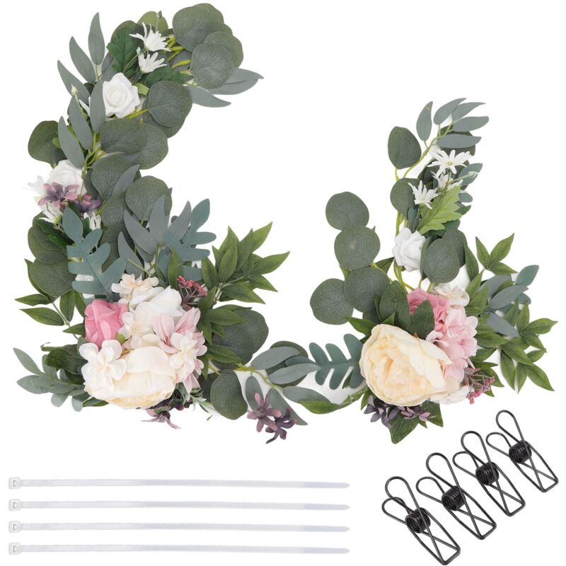 2 Künstliche Hängeblumen Aus Abs-kunststoff Für Hochzeitsbögen, Dekoration Mit Band