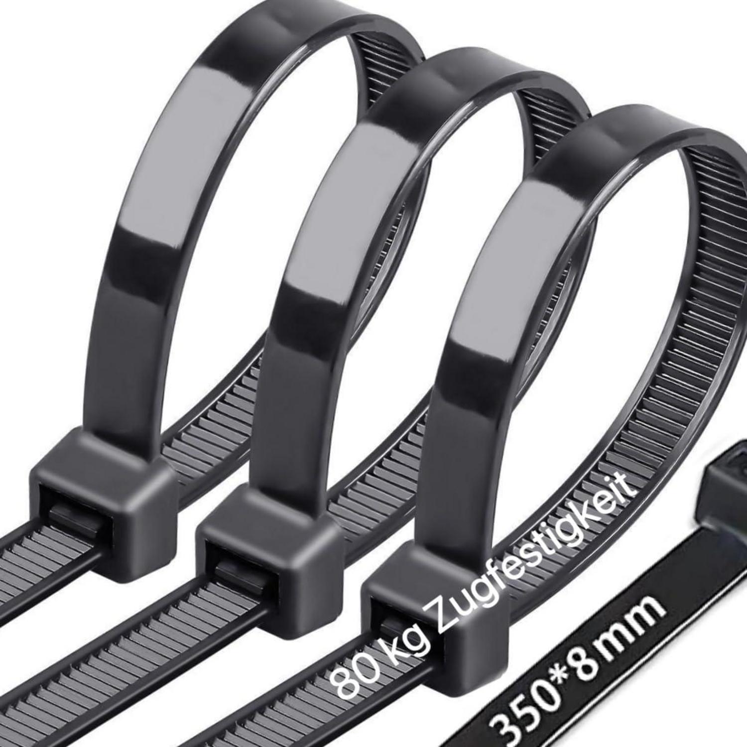 Kabelbinder 100 Stück 350 Mm 8 Mm 80 Kg Zugfestigkeit 100pcs 3508
