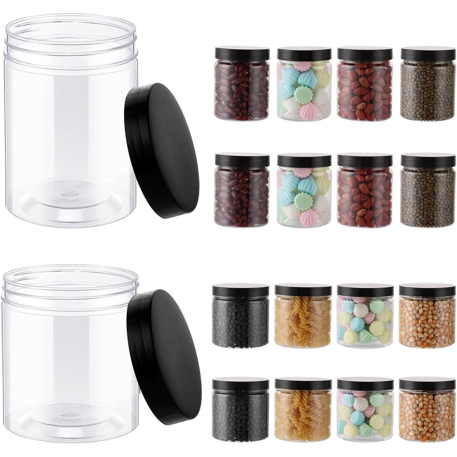 Vorratsdosen Luftdicht Bpafrei Transparent Deckel 16er Set 240ml 420ml