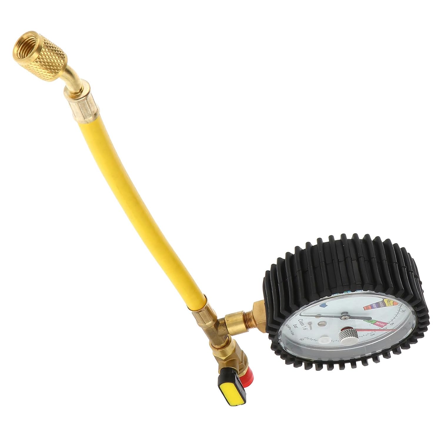 Manomètre De Test Pour Refroidissement De Véhicule Avec Tête En Laiton Interchangeable, Structure Sphérique, Pour Mesurer La Pression Des Gaz Dans Les Climatiseurs Lors Des Fêtes
