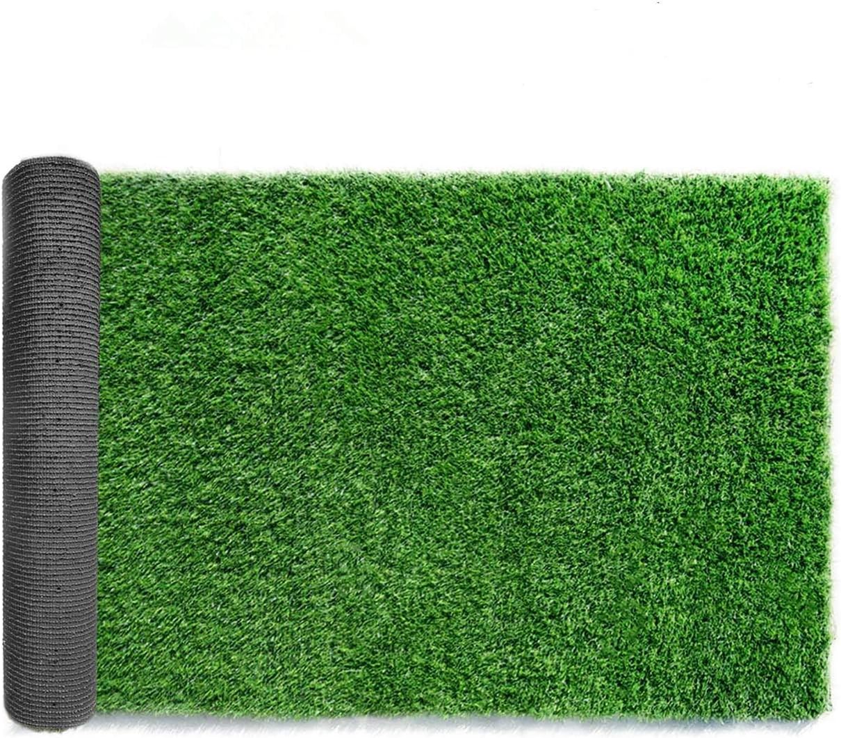 Gazon Artificiel Synthétique De Haute Qualité, Hauteur De Brin De 20 Mm, Gazon Artificiel Haute Densité, Pelouse De Jardin D'Aspect Naturel Et Réaliste Pour Chiens (1 M X 3 M)