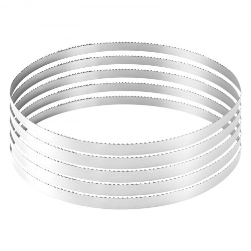 Bandsägeblatt, 3810x19x0,5 Mm, 4 Zpz, Mit 18 Hrc Gehärteten, Scharfen Zähnen, Sk5 Hochfester Kohlenstoffstahl, 0,75 Zoll Breite, Ersatz Für Gängige Holzbearbeitungs-bandsägen, 1 Set
