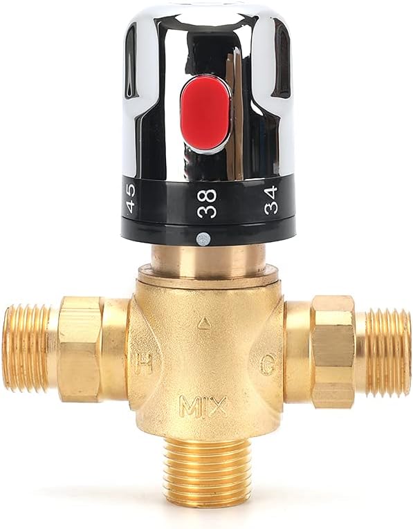 Robinet Mélangeur Thermostatique, Mélangeur De Douche Avec Raccord G 1/2", Robinetterie De La Marque Celsius Scale