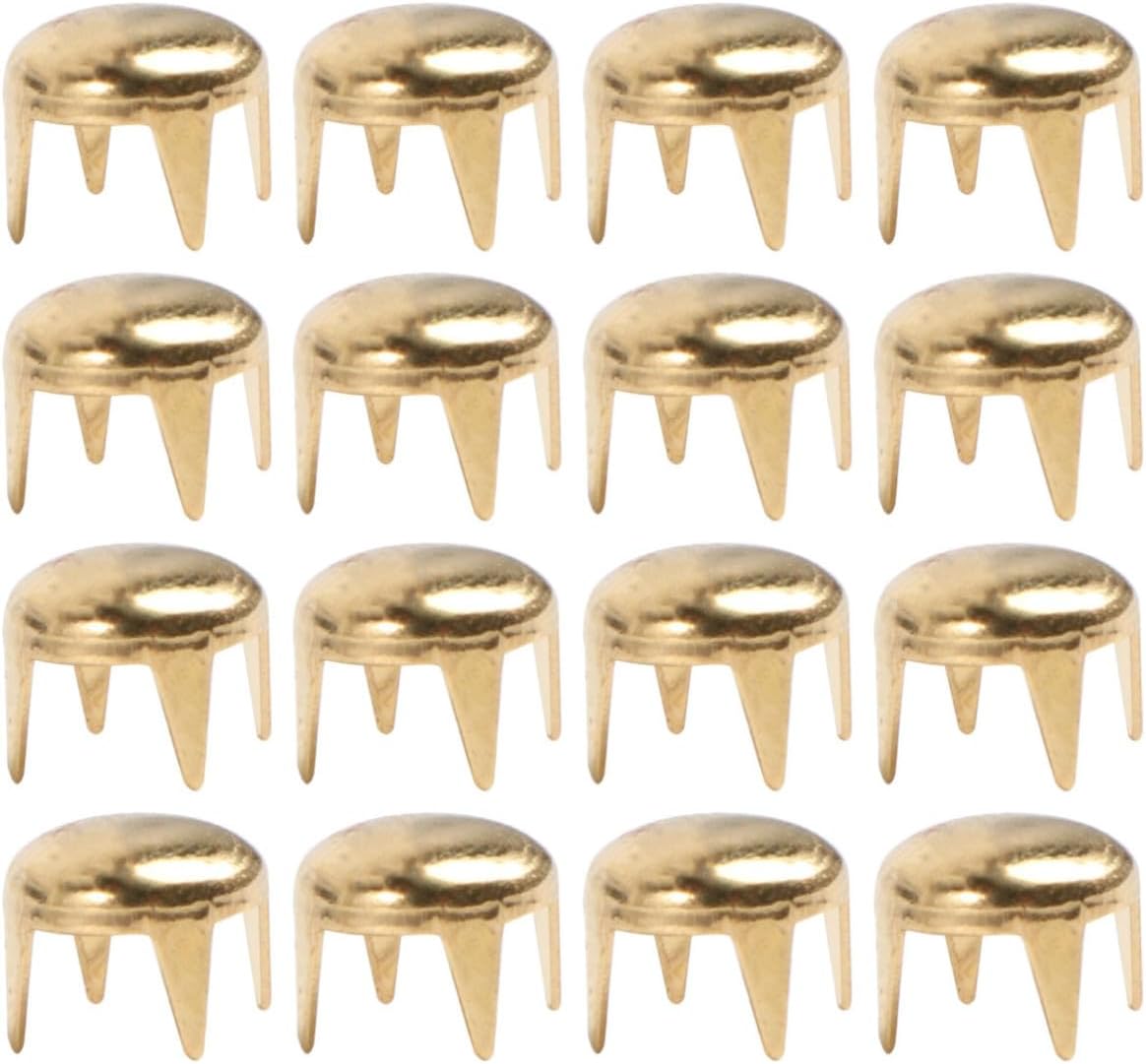 100 Clous En Métal Ronds, Couleur Or, Style Punk, Unisexe, Pour La Décoration De Chaussures Et Les Emballages Diy, Accessoires Personnalisés