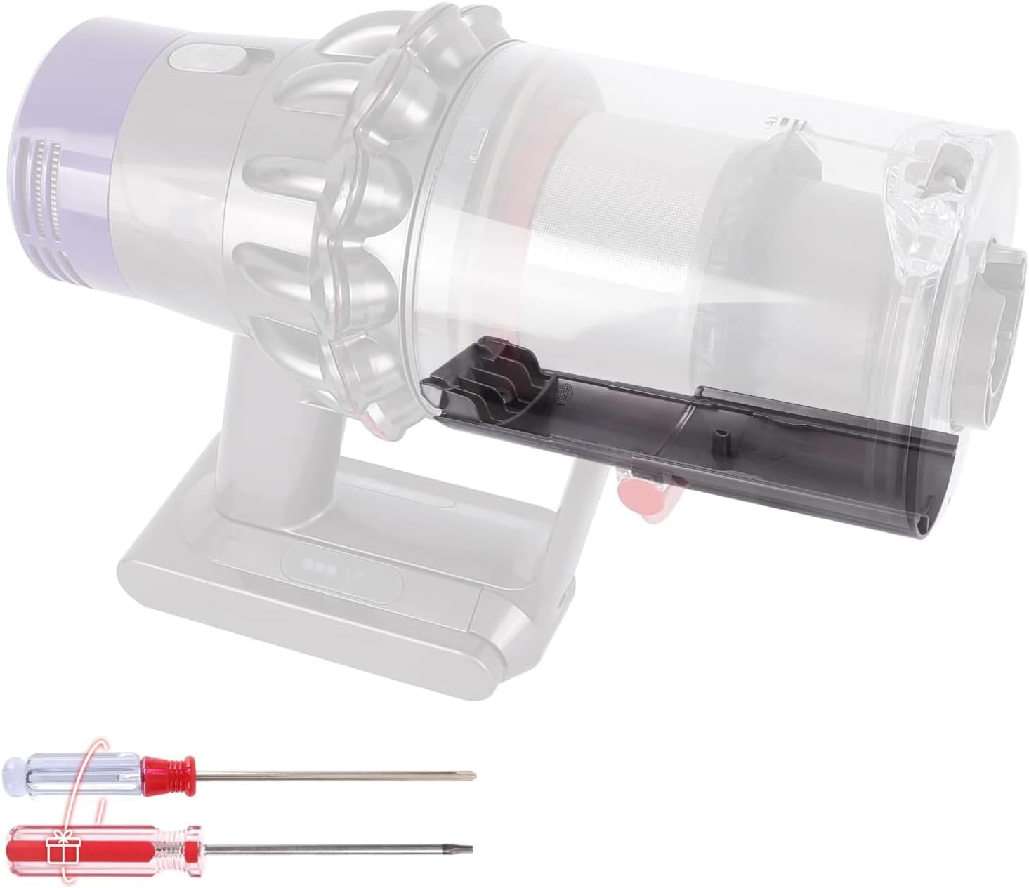 Glissière De Rechange Pour Bac À Poussière Cyclonique Des Aspirateurs Dyson V10 Sv12, Plaque De Glissement Du Support Cyclonique, Pièces Détachées (6 Pouces)
