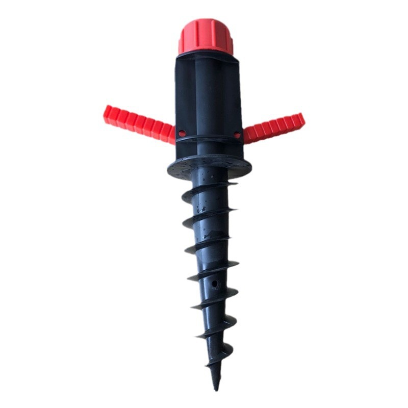 Support De Parasol Pour Parasols De Plage Avec Sable Ou Terre, Support De Parasol Avec Spirale Pour Fixation Au Sable, Support De Parasol Avec Sable (noir).