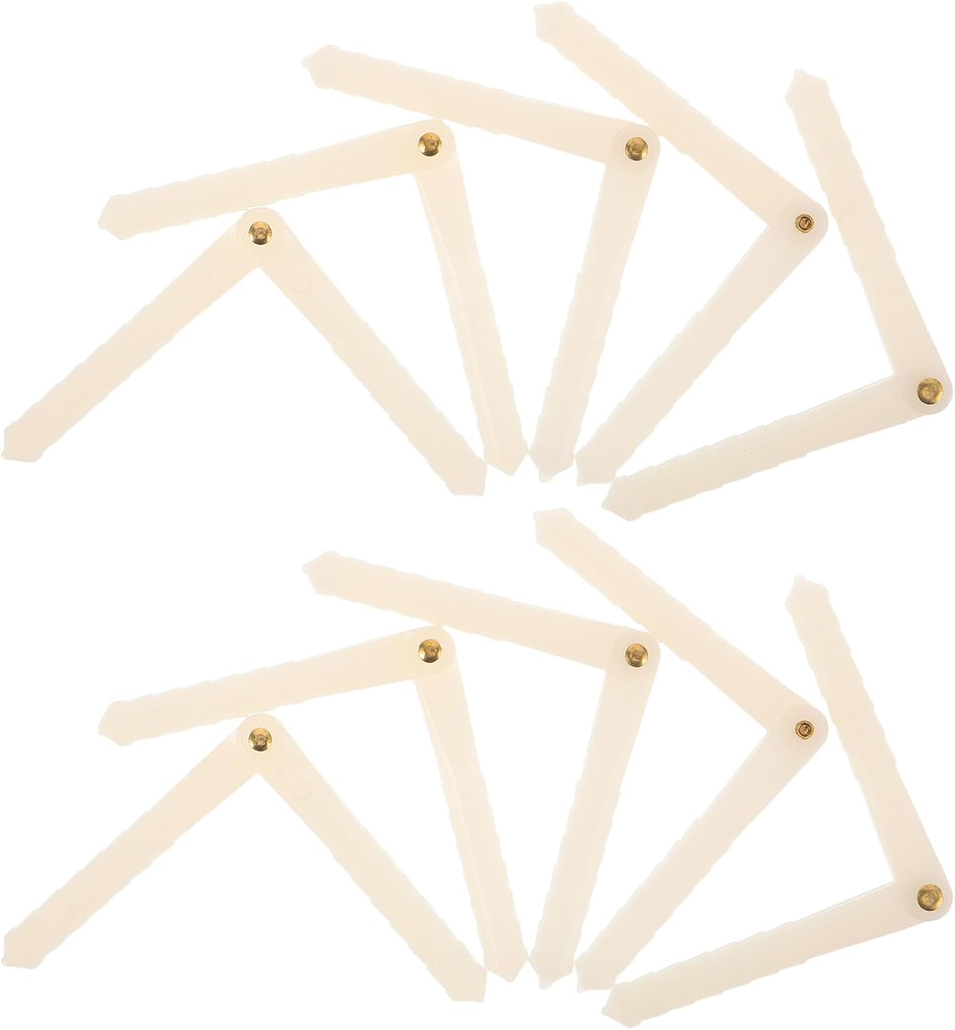 Pack Of 20 Rc Model Aircraft Hinge Pins Plastic 2.68 X 0.20 X 0.20 Inches Lightweight Repair Accessories Precise Control Wing Attachments Model Making Spare Parts