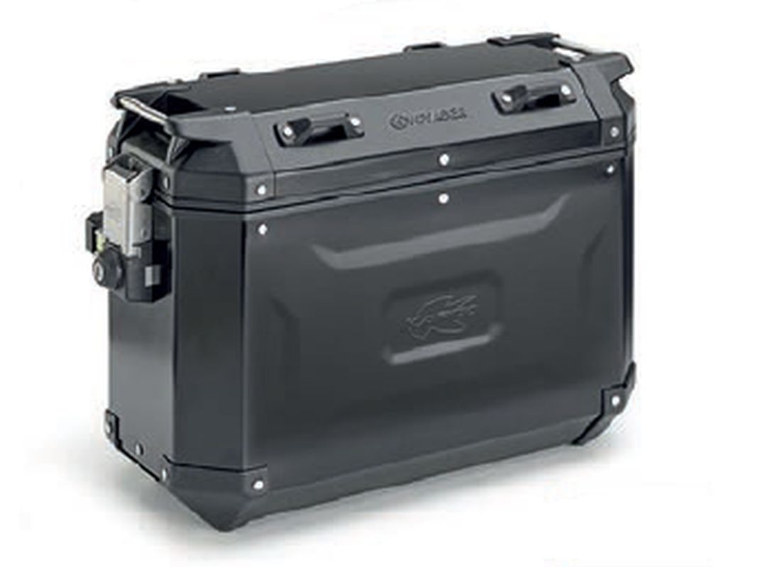 Kappa 2025/05 Seitenkoffer 37l Monokey Cam Side Kvg37b K'Voyager Aluminium Links Farbe Schwarz Eloxiert Schwarze Linie
