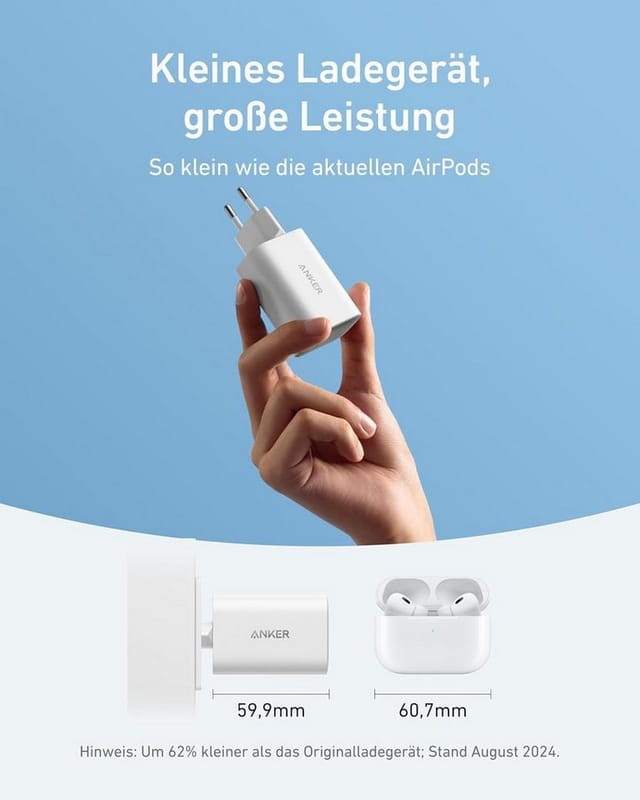 Anker Anker Nano Charger 100w Kabel 1c White Ladeadapter 100 W 1x Usb-c® Usb Pd Weiß Innenbereich Ga