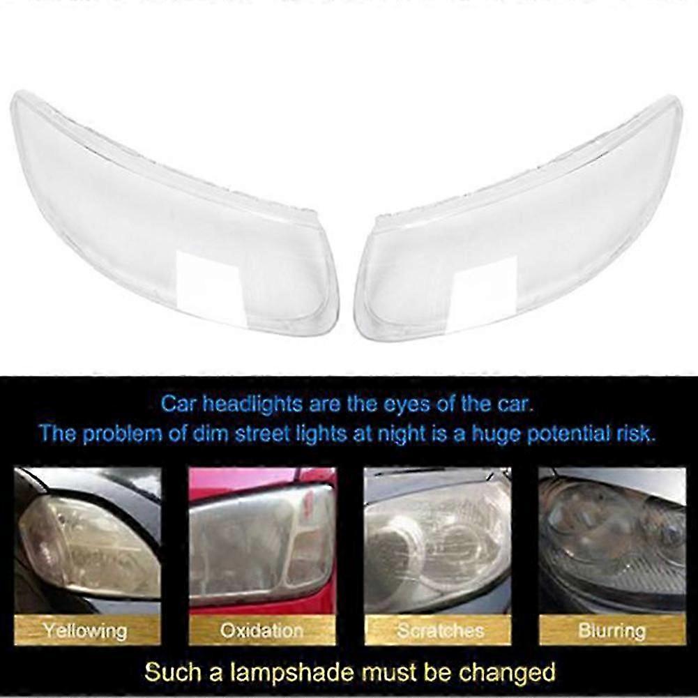 1 Paire De Coques De Phares Avant Transparentes De Rechange Pour Hyundai Santa Fe 2008-2012 (em)