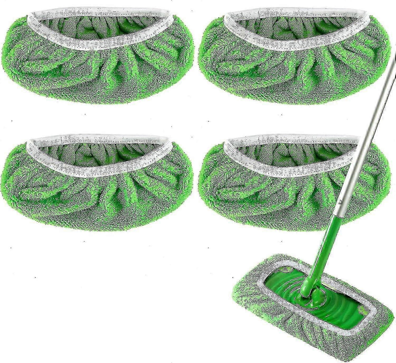 Lingettes De Rechange Pour Balai Swiffer, Lingettes De Nettoyage Plates Et Réutilisables Pour Une Utilisation À Sec Ou Humide, Lingettes De Rechange Pour Balai Domestique Pour Le Nettoyage Des Sols En