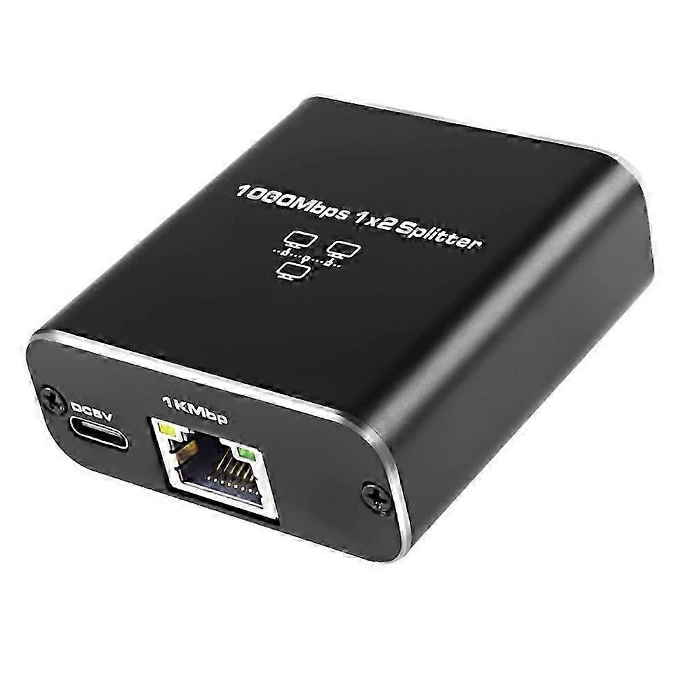 Répartiteur Ethernet Gigabit 1 Vers 2 Ports 1000 Mbps Rj45 Lan Pour Ordinateur, Hub, Commutateur, Routeur Et Tv Numérique (fdq)