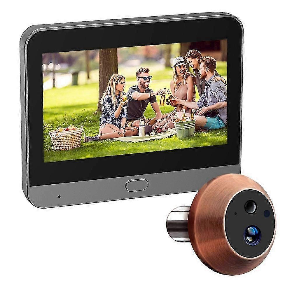 Caméra De Porte Judas Tuya Wifi 3mp Mini Avec Interphone Vidéo Sans Fil Intelligent Et Détection De Mouvement Pir (fdq)