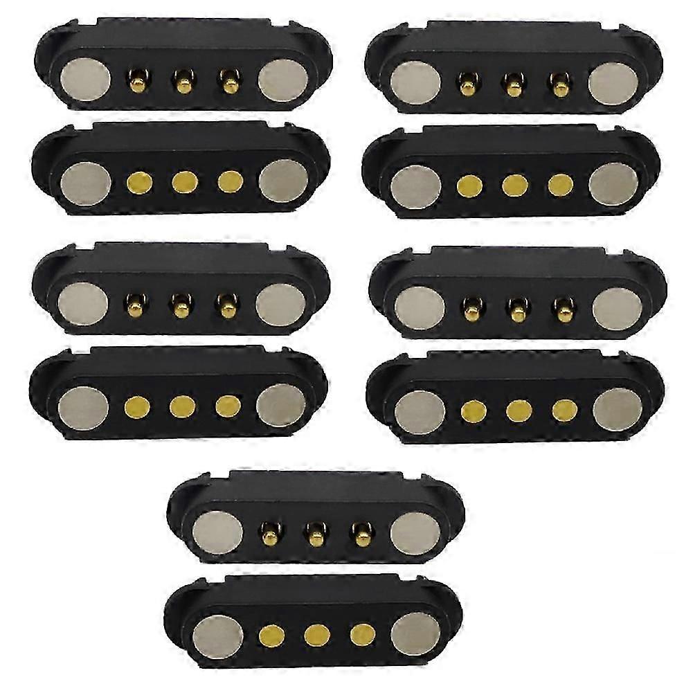 Connecteur Magnétique À Ressort 5 Paires 3 Broches Pogo Pin Mâle/femelle, Espacement 2,54 Mm, Prise D'Alimentation Cc Kns