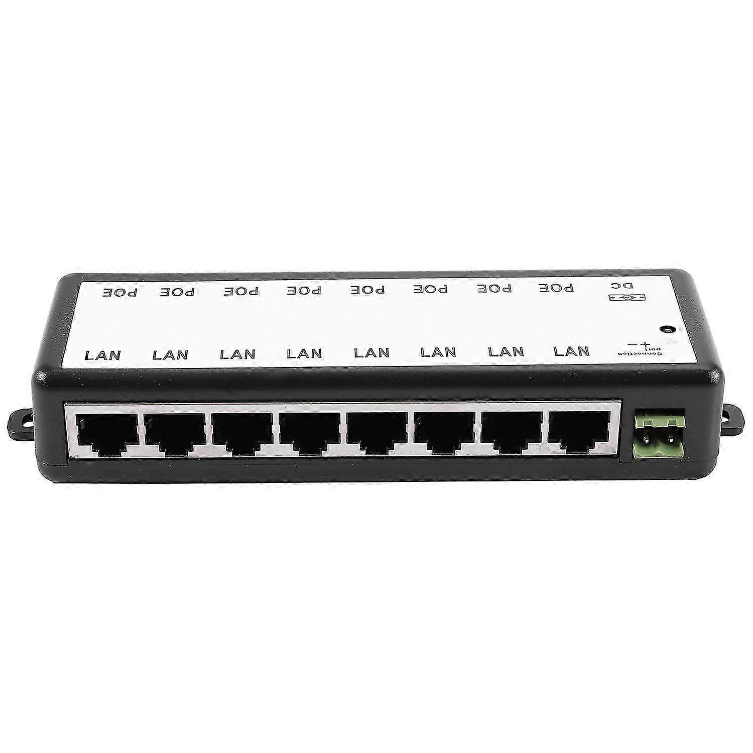 Injecteur Poe 8 Ports / Répartiteur Poe Pour Caméras Réseau De Vidéosurveillance Poe (alimentation Par Ethernet) Ieee 802.3af Kns