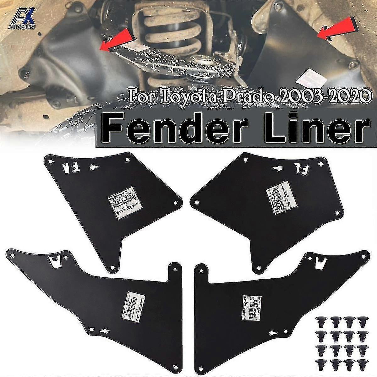 Garde-boue, Bavettes Et Protections D'Ailes En Caoutchouc Pour Toyota Land Cruiser Prado J120, J150 Et Fj Cruiser