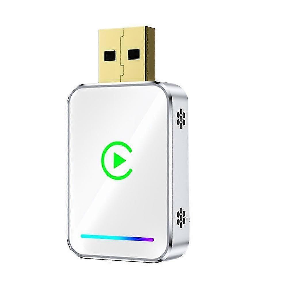 Boîtier Mini Intelligent 2 En 1 Pour Carplay Sans Fil Android Auto, Adaptateur Usb, Dongle Plug & Play, Convertit Carplay Filaire En Sans Fil A Jg