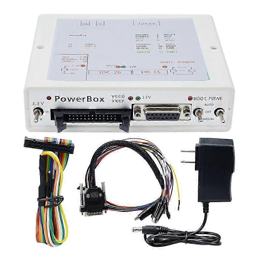 J-tag Pour K-tm Flash Via J2534 Fonctionne Flash Ecu-soft Programmateur Obd Ecu Boîtier D'Alimentation 3 Interrupteurs Prise Us Kns
