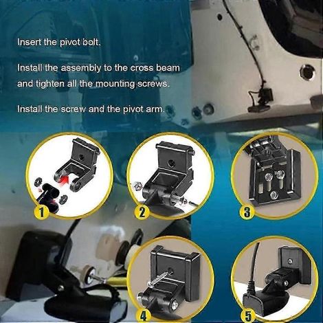 Kompatibel Mit Der Humminbird 740093-1 Geberhalterung Für Mhx Xnt Hdwe 7400931, Heckspiegelhalterung Für Fischfinder. Heckspiegelmontage.