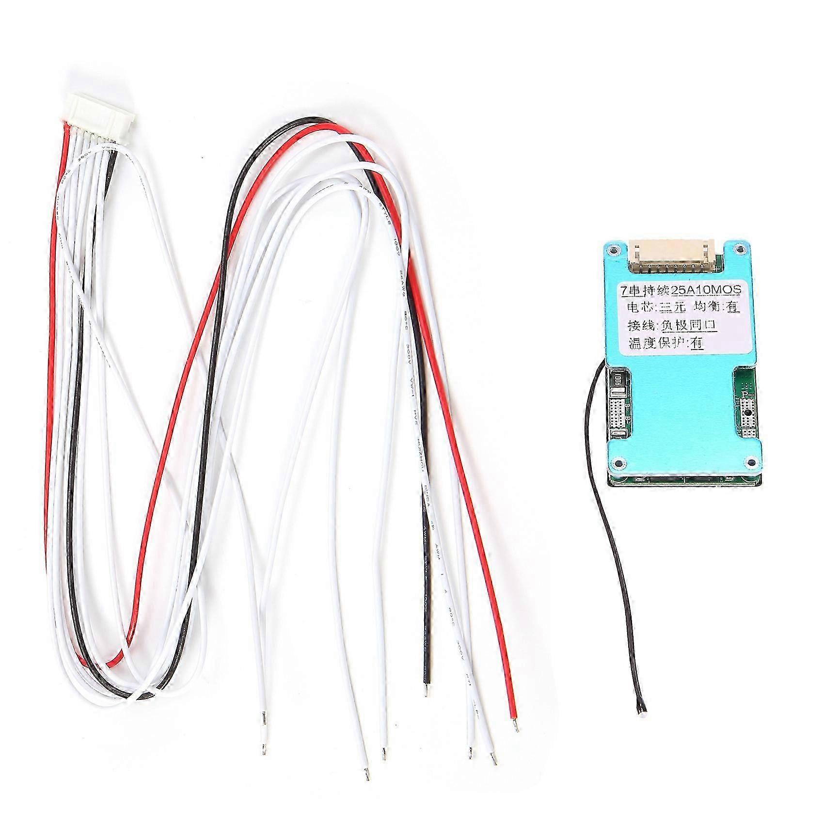 Carte De Protection Pour Batterie Lithium Bms 7s 24v 18650, Équilibreur Bms, Chargeur De Batterie Externe Pour Moto Et Scooter (25a) Kns