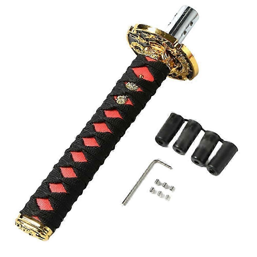 Pommeau De Levier De Vitesse Universel Pour Sabre De Samouraï Jdm 200 Mm, Compatible Avec Les Couteaux De Samouraï, Avec Adaptateur Noir Fdq