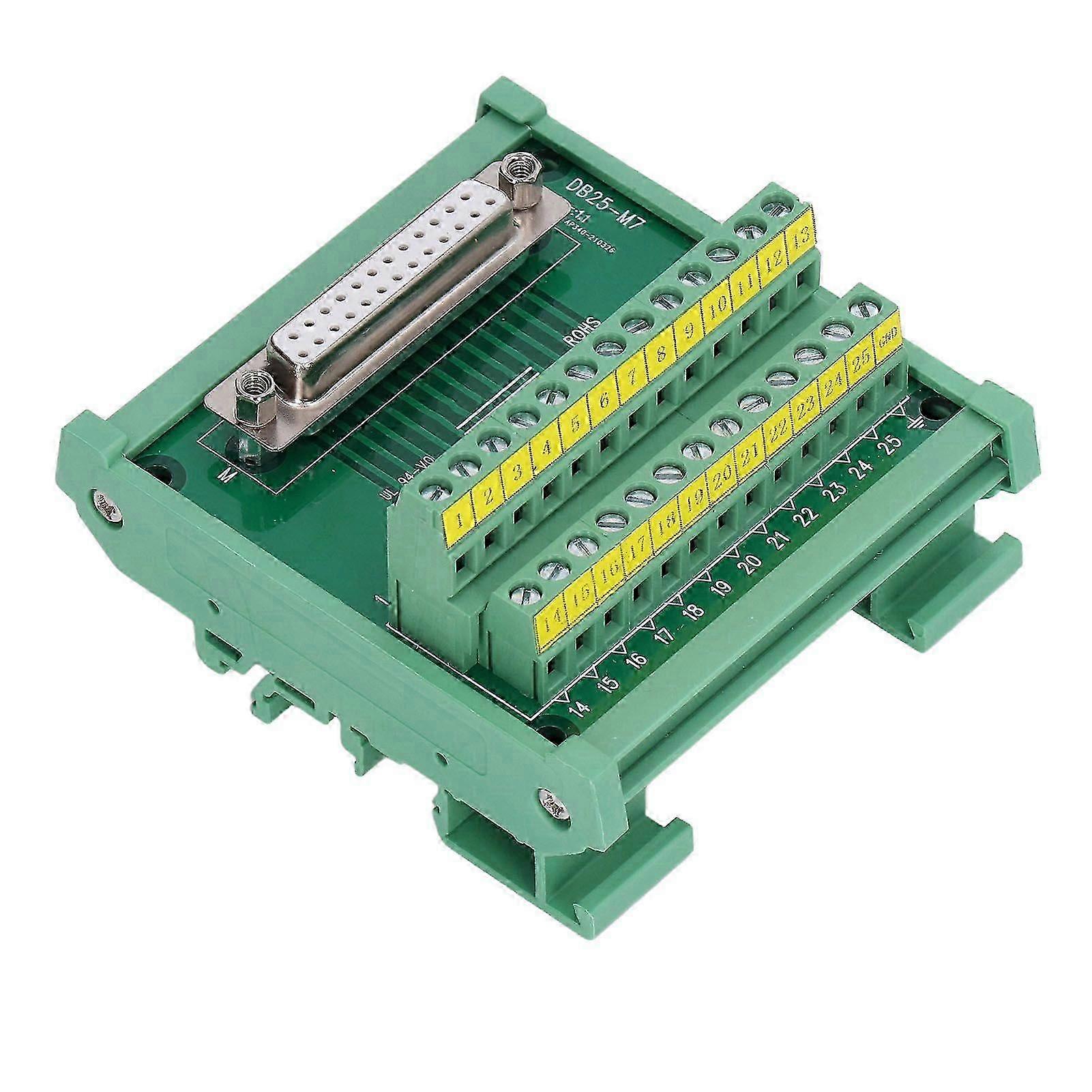 Plaque D'Adaptation Db25 Vers Bornier, Carte Pcb Droite Femelle Avec Boîtier, Dc60v Db25m7, Qualité Irréprochable
